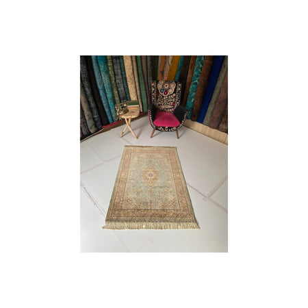 Sirvan Hali Hand-Woven Silk Rug 95 x 135 cm - MALLTURK