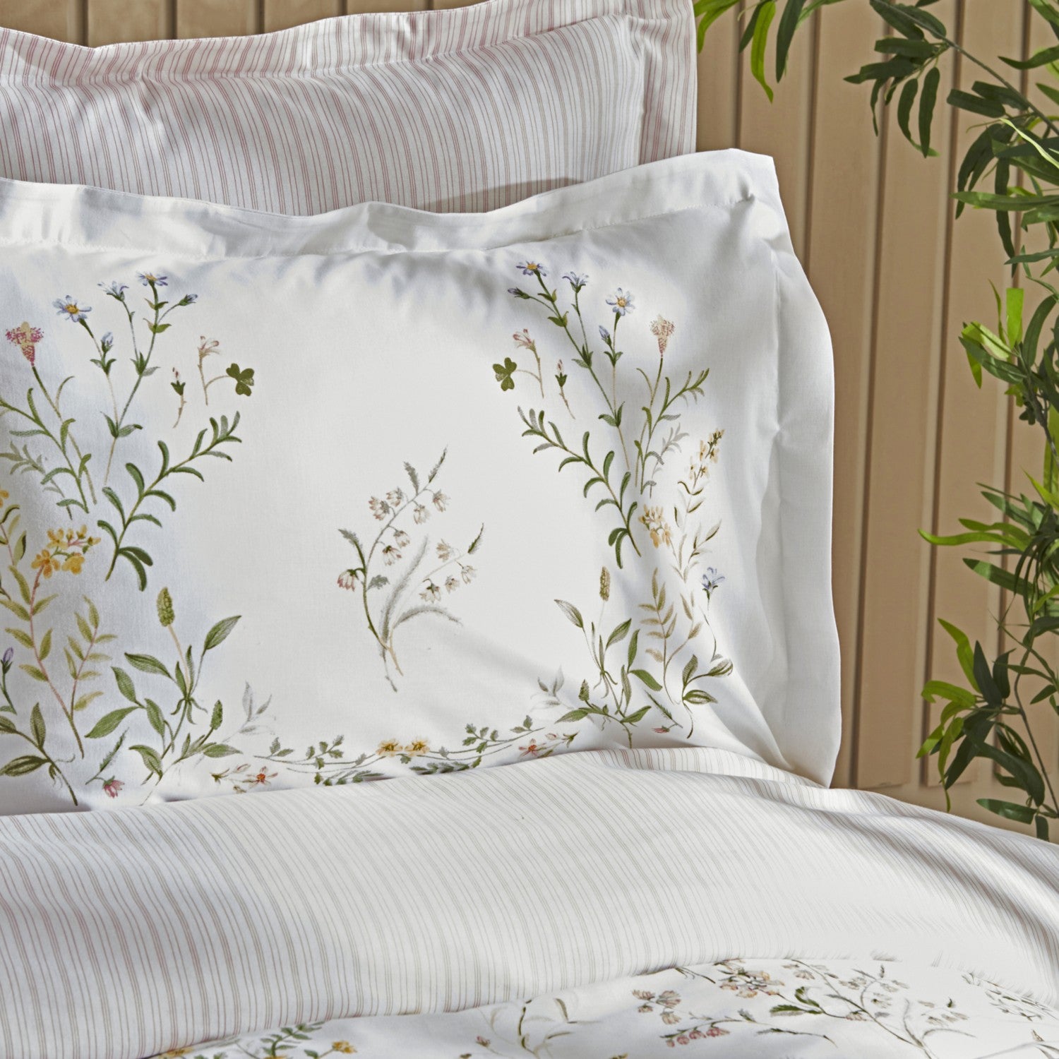Karaca Home Sera %100 Cotton Double Duvet Cover Set Green - MALLTURK