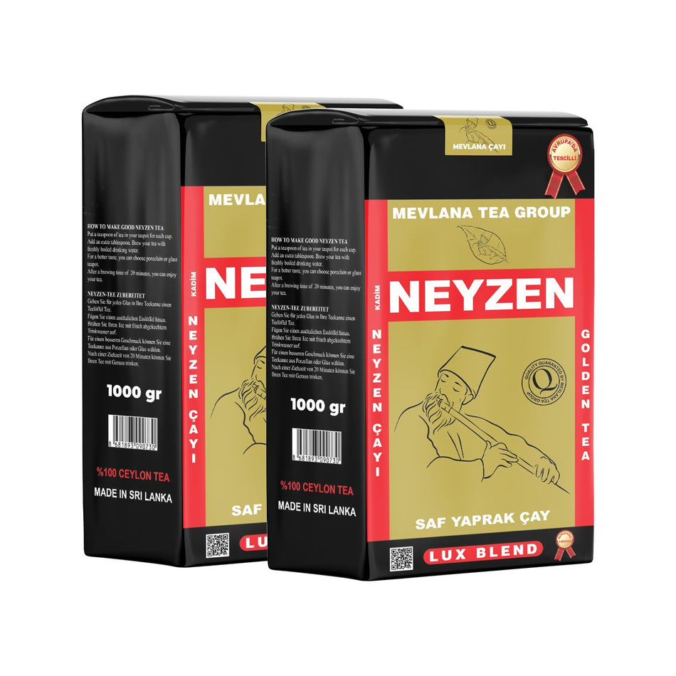 Neyzen tea 2 x 1000 G - Saf leaf tea Sri Lanka Efsanesi Mevlana Tea Group loose leaf black tea - MALLTURK
