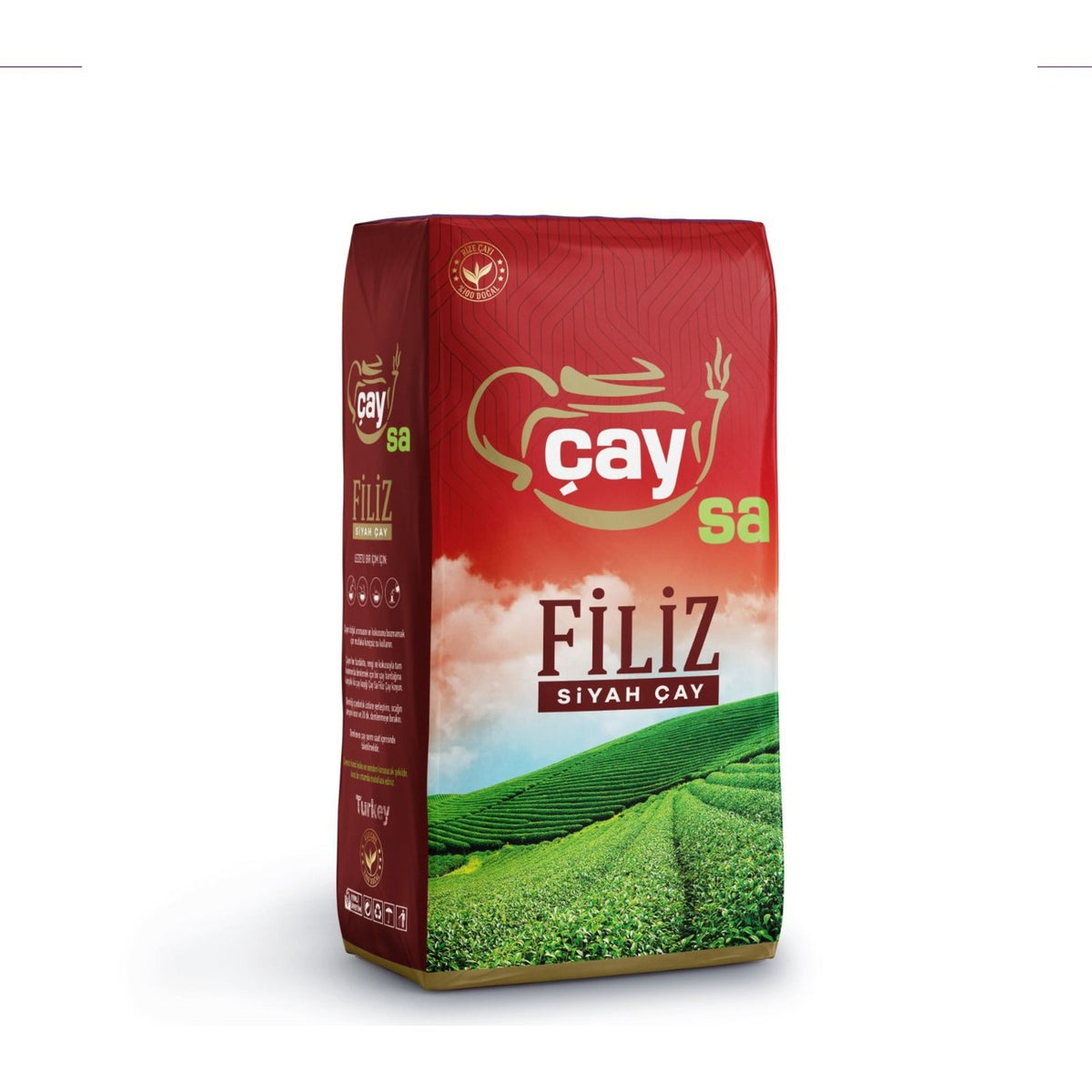 Caysa 2 kg bergamot flavored sprout black tea quality natural leaf tea Aromasiyla Uretilmistir - MALLTURK