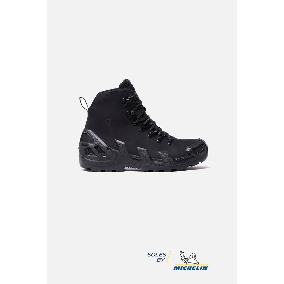Vaneda 1240 V-Clutch Michelin Pro Mid Nubuck Black Women's Boots - MALLTURK