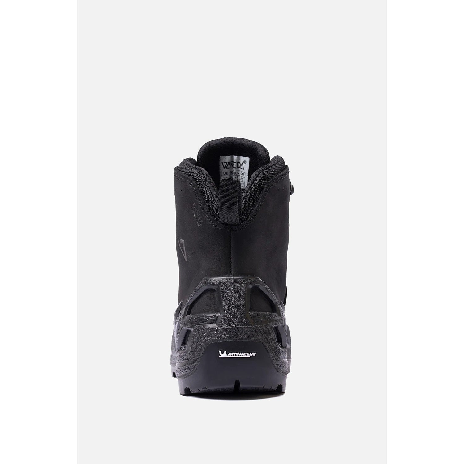 Vaneda 1240 V-Clutch Michelin Pro Mid Nubuck Black Women's Boots - MALLTURK