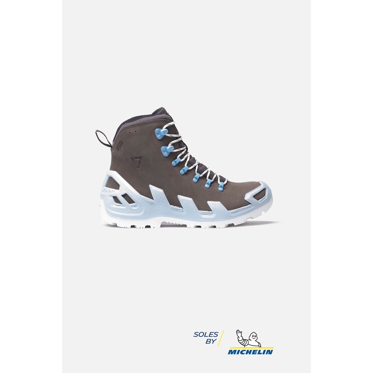 Vaneda 1240 V-Clutch Michelin Pro Mid Nubuck Grey Men's Boots - MALLTURK