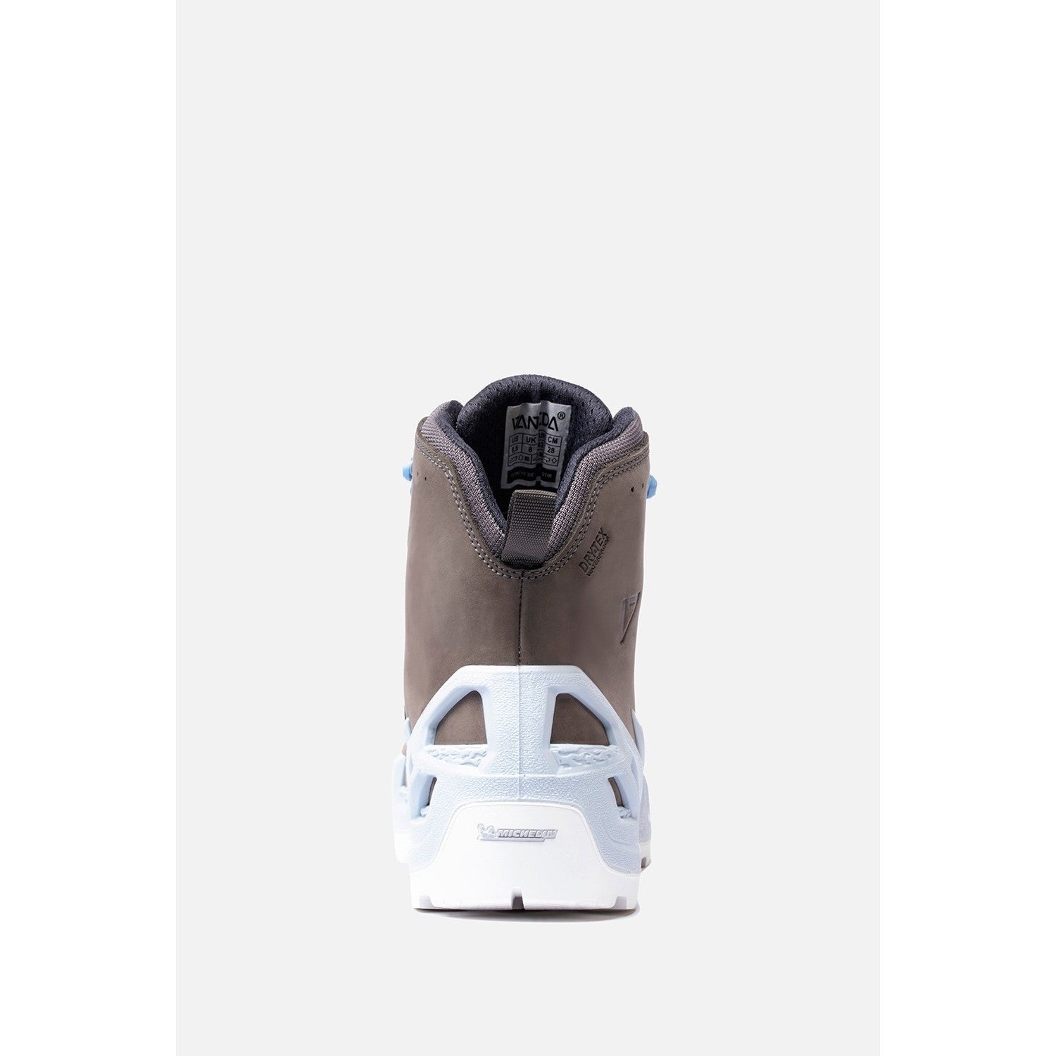 Vaneda 1240 V-Clutch Michelin Pro Mid Nubuck Grey Men's Boots - MALLTURK