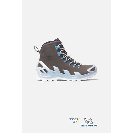 Vaneda 1240 V-Clutch Michelin Pro Mid Nubuck Grey Men's Boots - MALLTURK