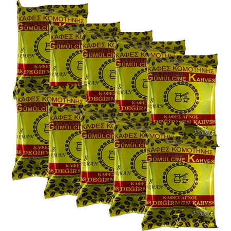 Komotini Dry Coffee, Eight Blends, Komotini Stone Mill Coffee, 10 x 100 gr - MALLTURK