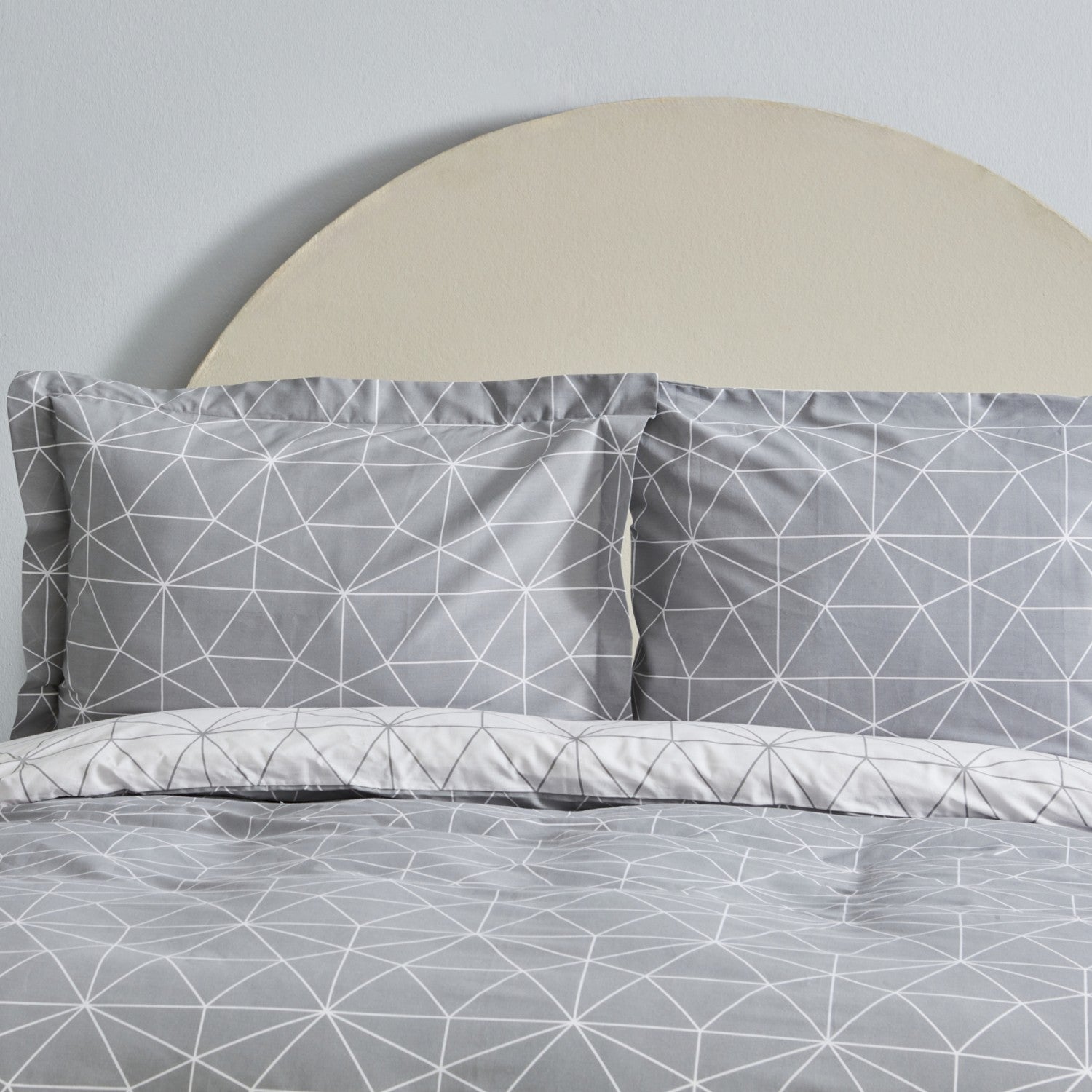 Karaca Home Colby %100 Cotton Double Duvet Cover Set Gray - MALLTURK