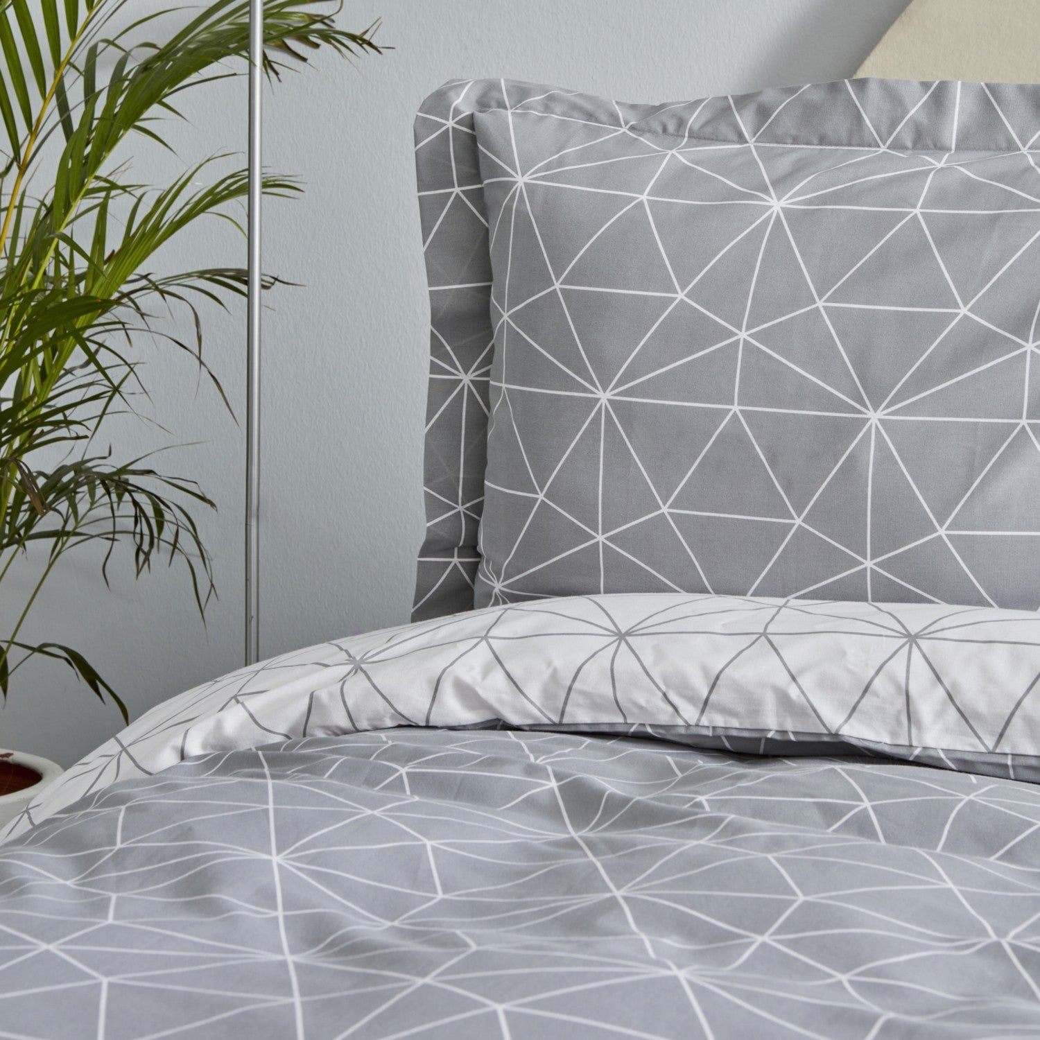 Karaca Home Colby %100 Cotton Double Duvet Cover Set Gray - MALLTURK