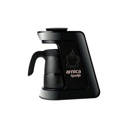 Arnica Kopuklu Eko Automatic Turkish Coffee Maker, Black, 4-Cup Capacity - MALLTURK