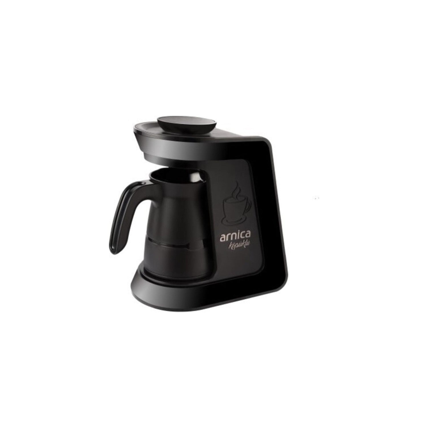 Arnica Kopuklu Eko Automatic Turkish Coffee Maker, Black, 4-Cup Capacity - MALLTURK