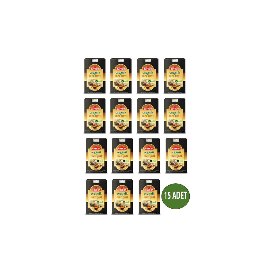 Caykur Organik Rize tea 400 g x 15 pieces - MALLTURK