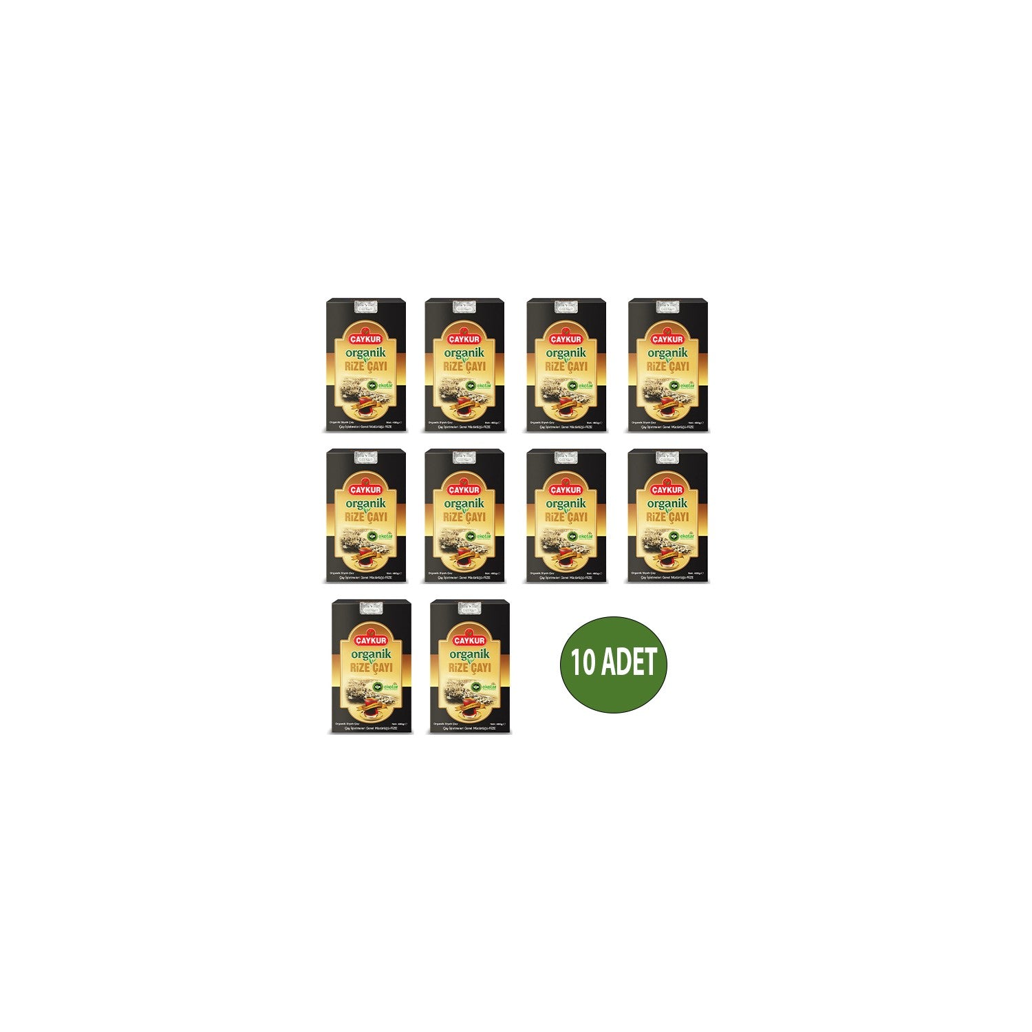 Caykur Organik Rize tea 400 g x 10 pieces - MALLTURK