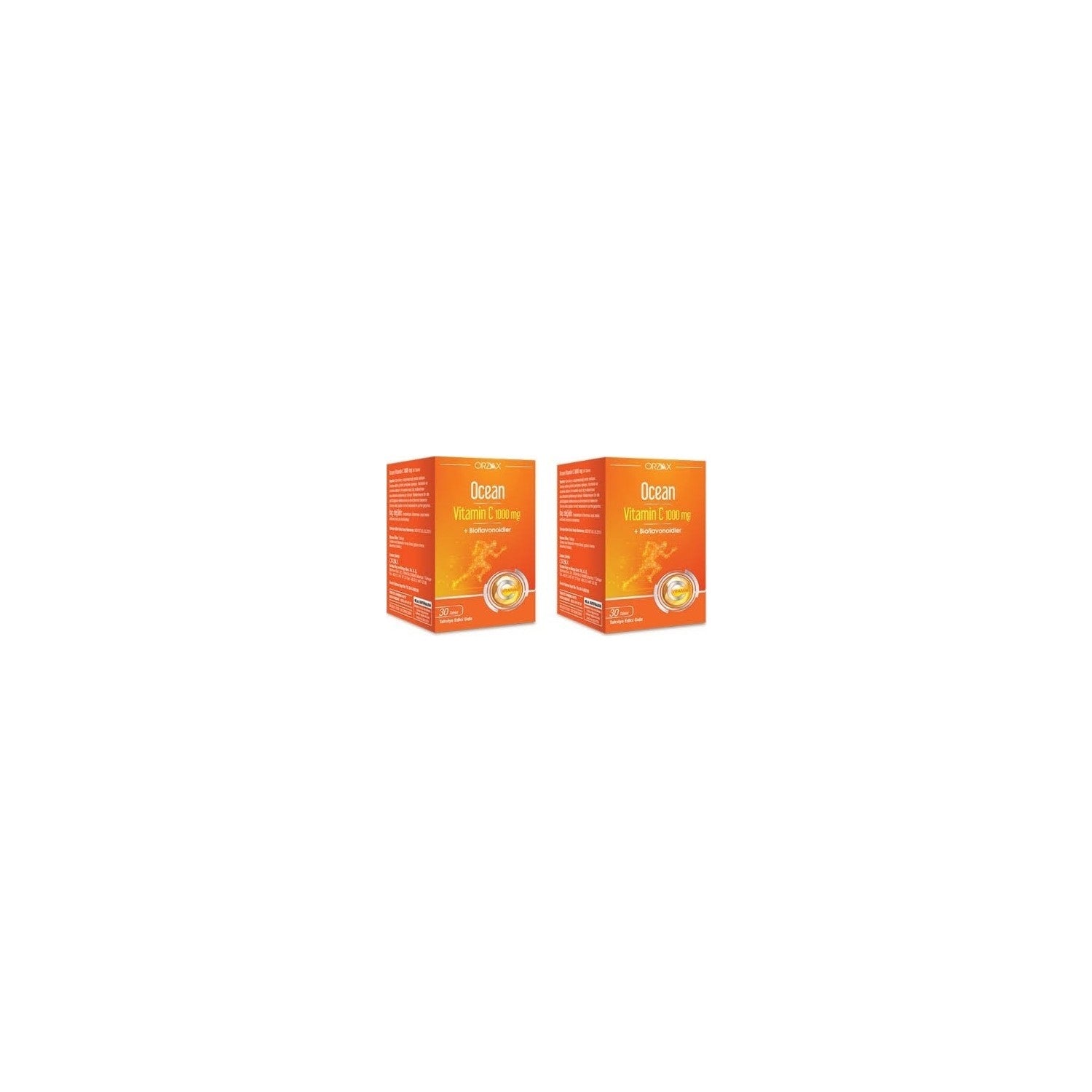 Orzax Ocean Vitamin C 1000 mg 30 Tablet 2 Kutu - MALLTURK
