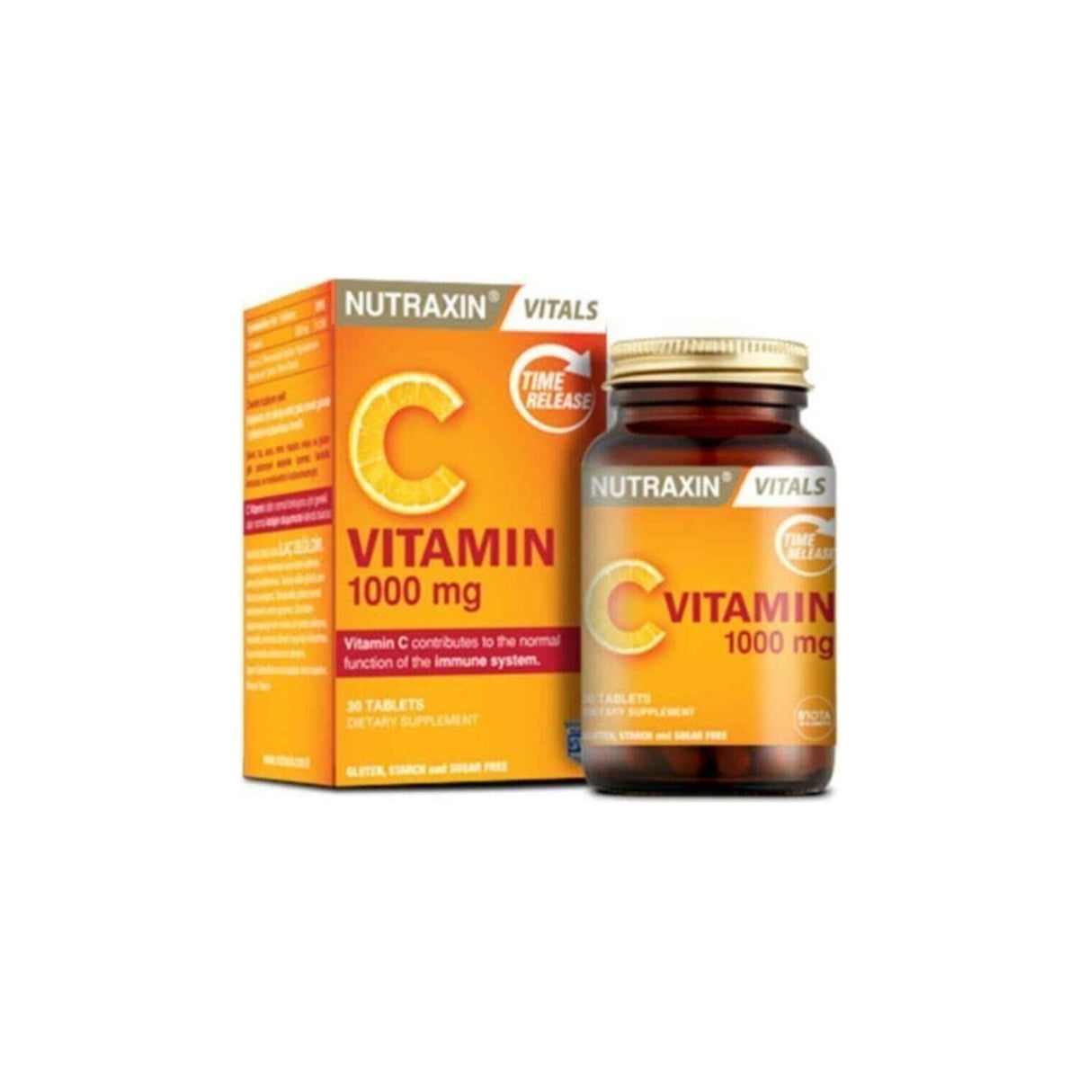 Nutraxin C Vitamin 1000 Mg - C Vitamin Deposu Zaman Salinimli 30 Tablet - MALLTURK