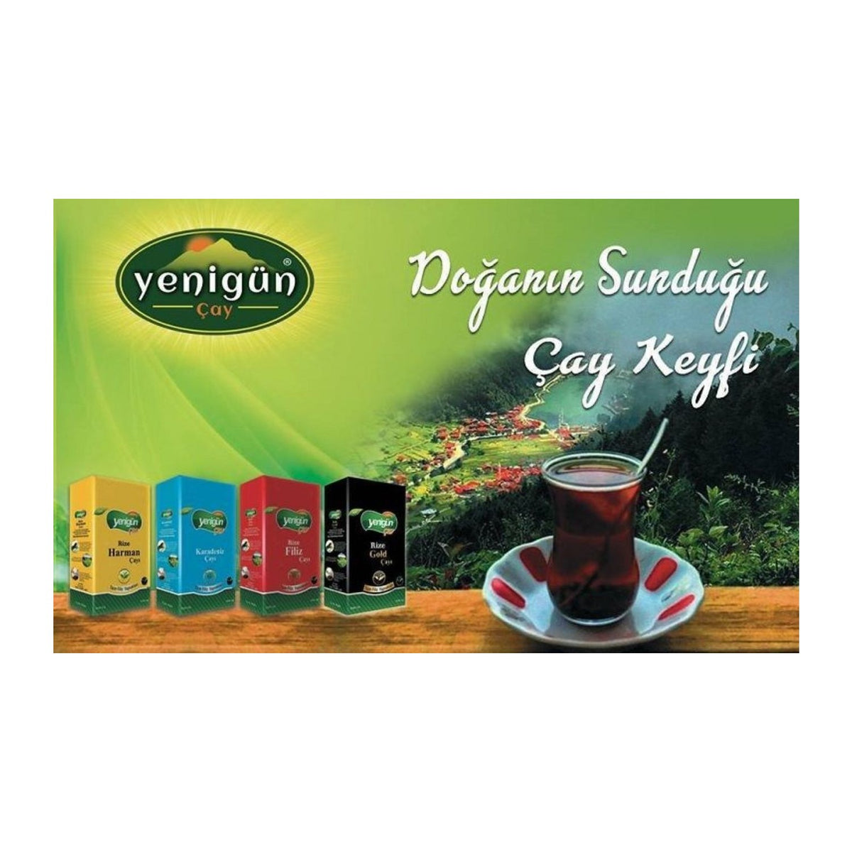 Yenigun sprout,gold,karadeniz tea 1000 g 3'lu Set - MALLTURK