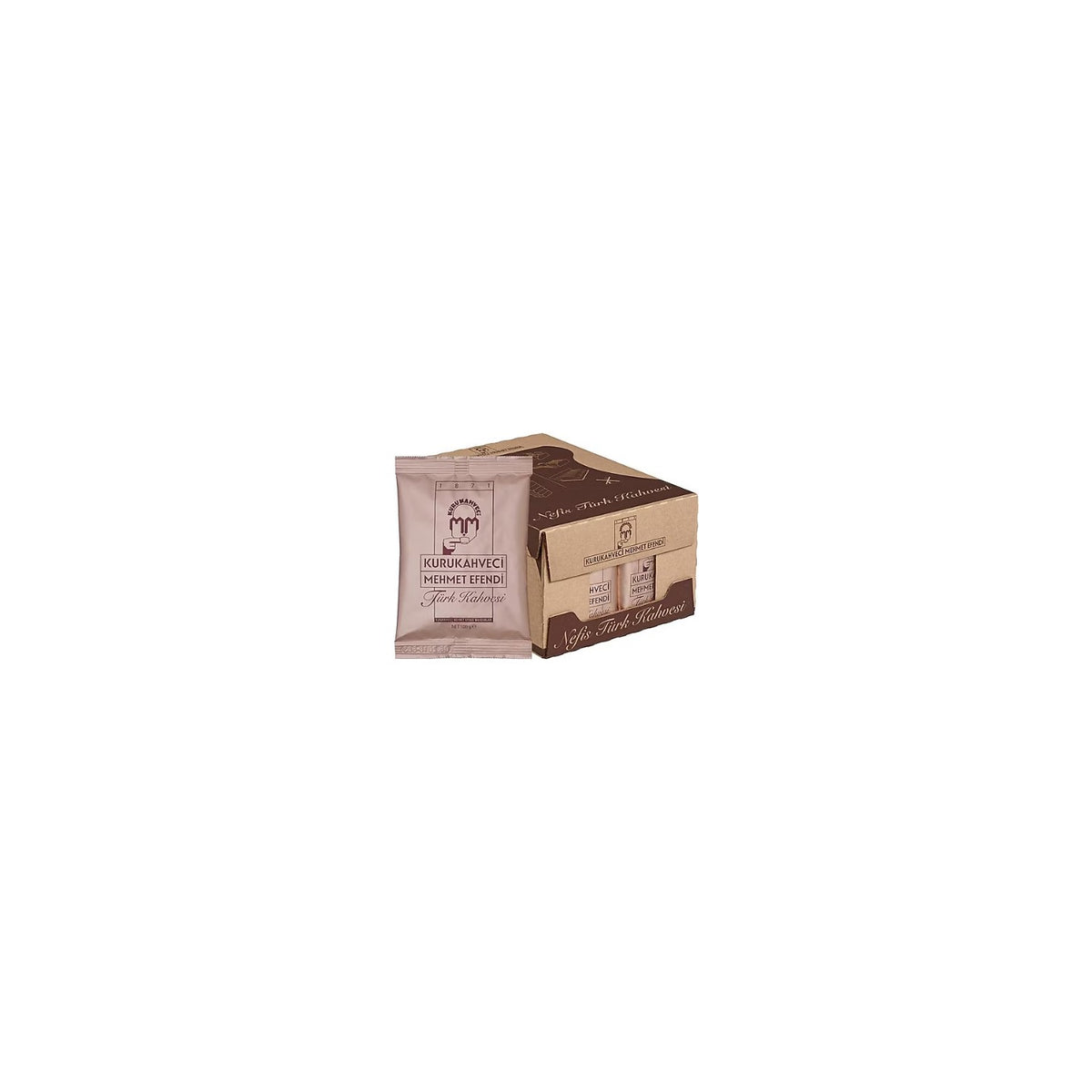 Kurukahveci Mehmet Efendi Turkish Coffee 25 x 100 G Traditional Flavor and Richly Foamy Coffee - MALLTURK
