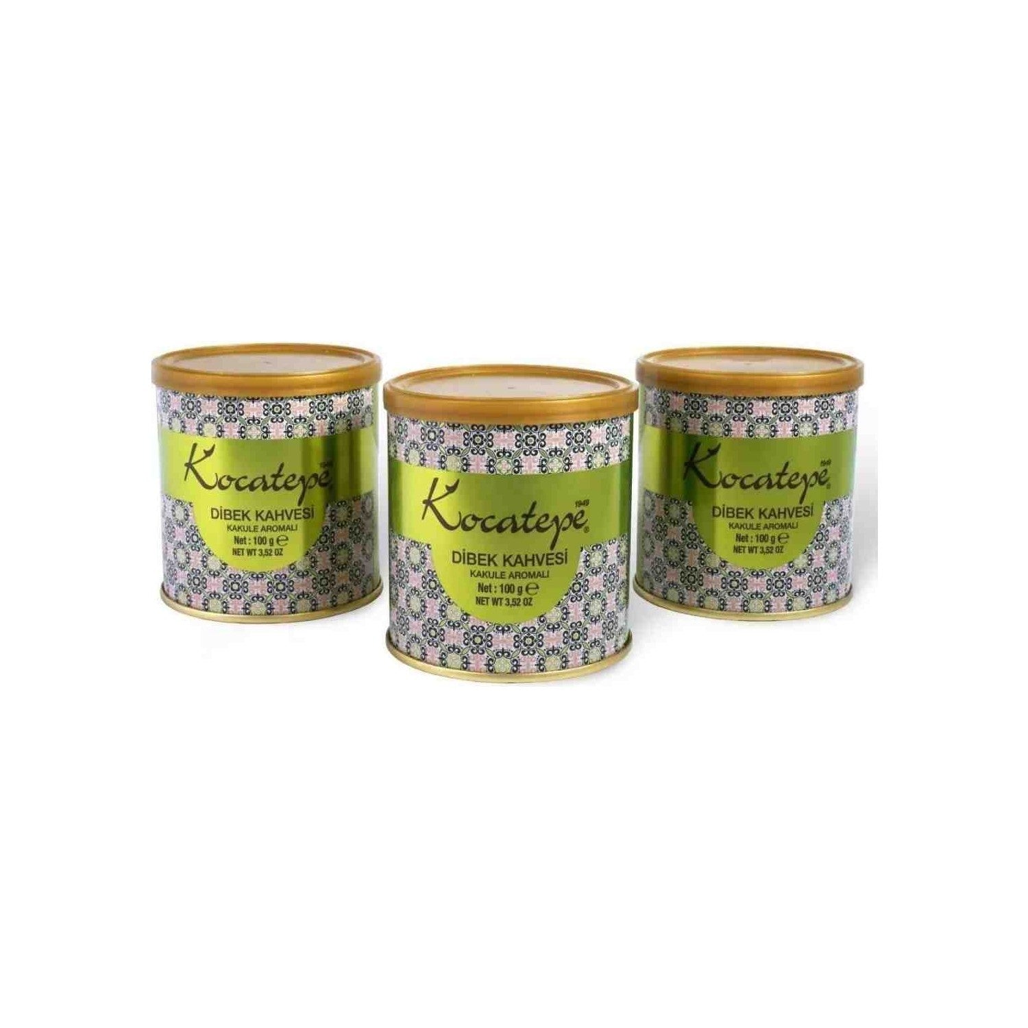 Kocatepe Coffee Dibek Coffee 100GR Tin 3-Pack - MALLTURK