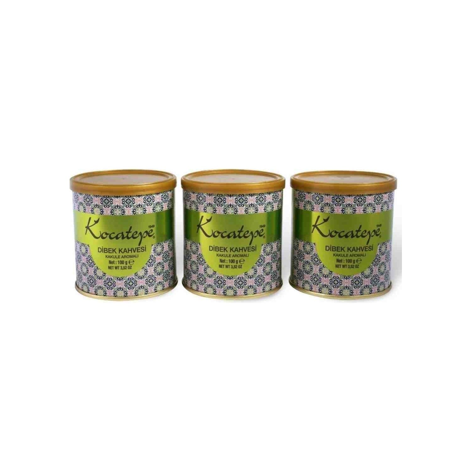 Kocatepe Coffee Dibek Coffee 100GR Tin 3-Pack - MALLTURK