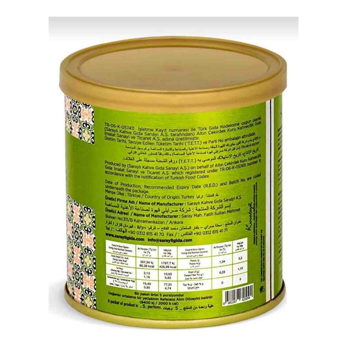 Kocatepe Coffee Dibek Coffee 100GR Tin 3-Pack - MALLTURK