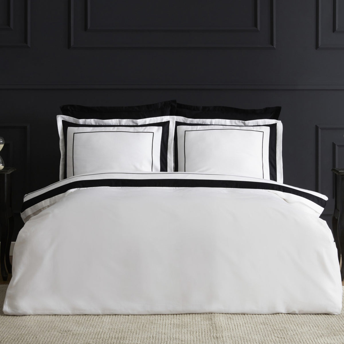 Karaca Home Charlotte Double Sateen Duvet Cover Set White - MALLTURK