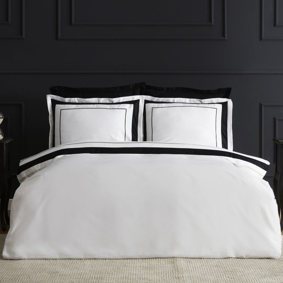 Karaca Home Charlotte Double Sateen Duvet Cover Set White - MALLTURK