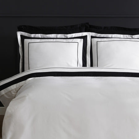 Karaca Home Charlotte Double Sateen Duvet Cover Set White - MALLTURK