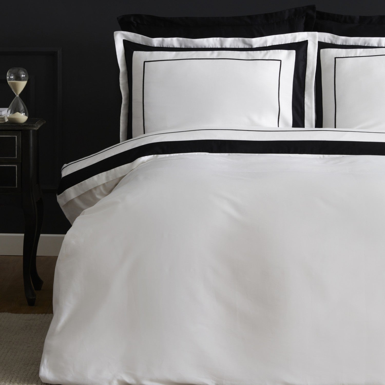 Karaca Home Charlotte Double Sateen Duvet Cover Set White - MALLTURK
