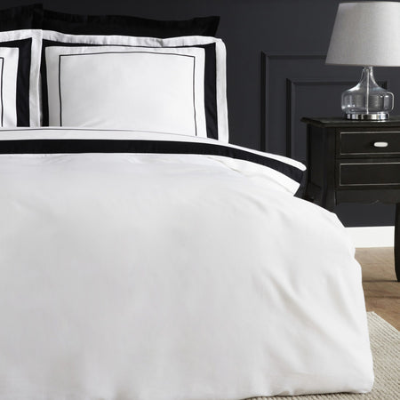 Karaca Home Charlotte Double Sateen Duvet Cover Set White - MALLTURK