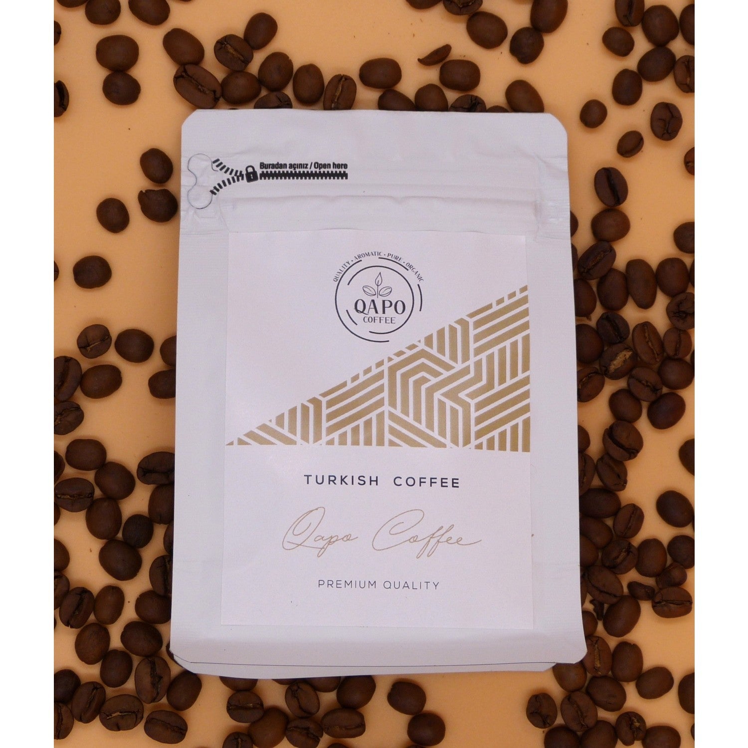 Qapo Coffee Premium Turkish Coffee 100 g - MALLTURK