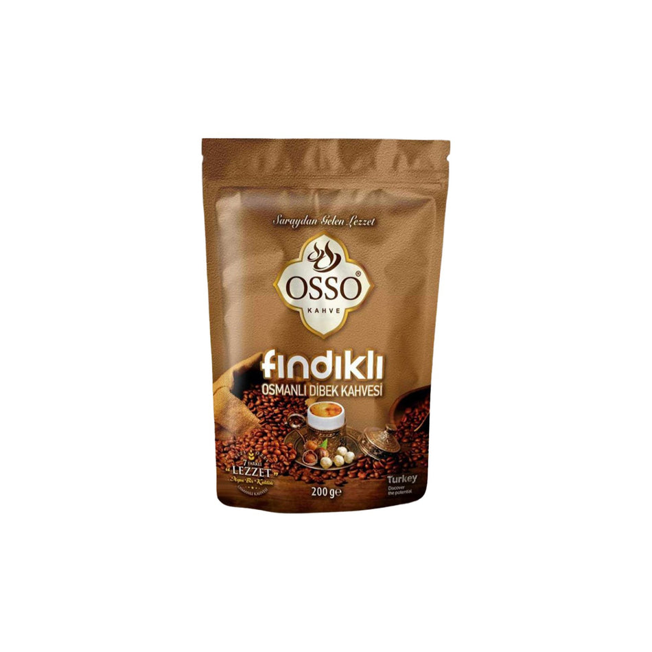 Osso Hazelnut Ottoman Dibek Coffee 200 g, Made in Turkiye - MALLTURK