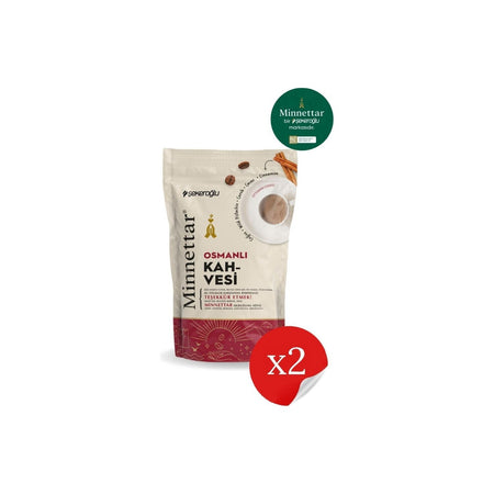 sekeroglu Minnettar Ottoman Coffee 2 x 165 gr (2 Packs) - MALLTURK