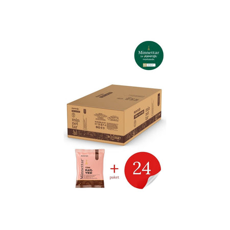 sekeroglu Minnettar Turkish Coffee 24 x 100 gr (24 Packs) - MALLTURK