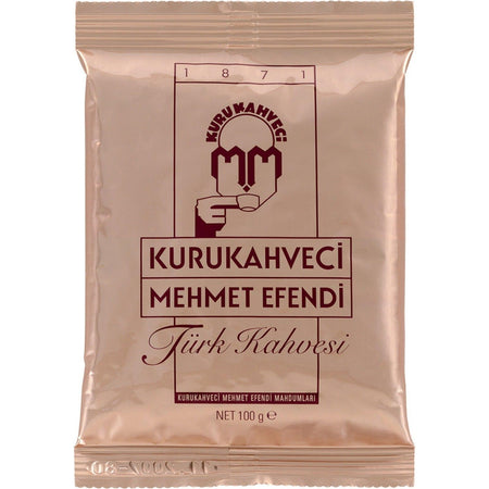 Kurukahveci Mehmet Efendi (Mehmet Efendi 100 gr x 25 Packs) and The Whirl Ground Turkish Coffee 250 gr - MALLTURK