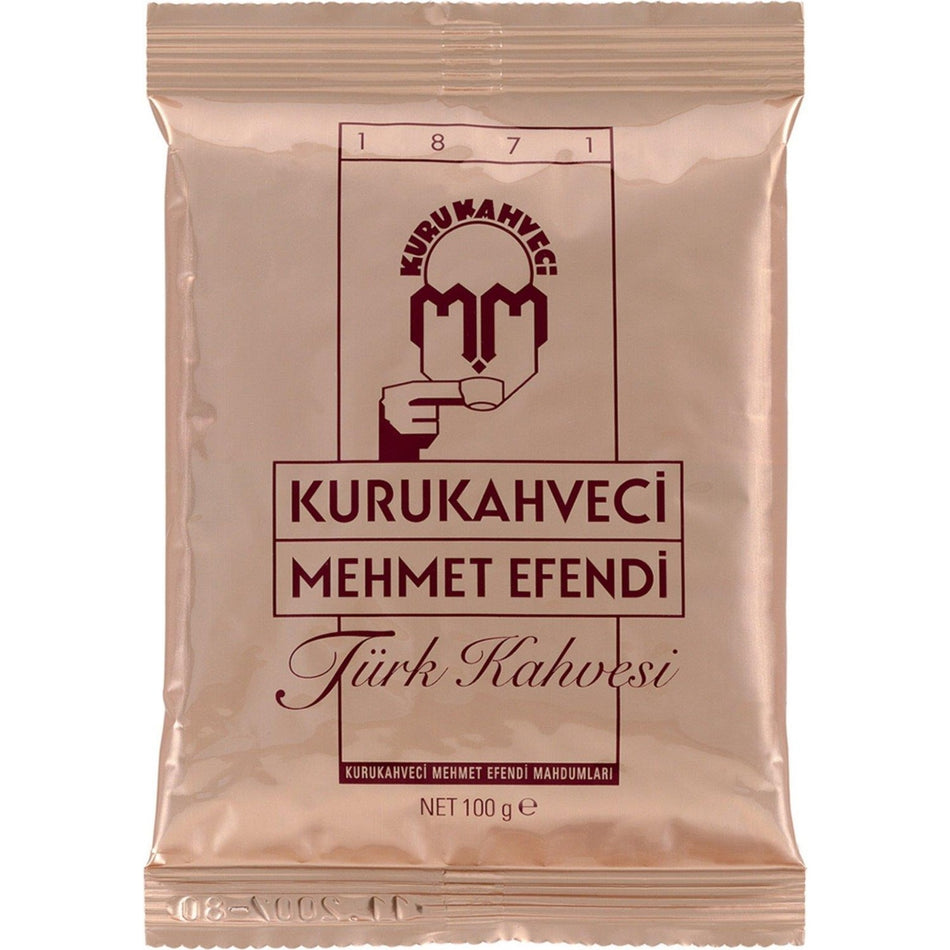 Kurukahveci Mehmet Efendi (Mehmet Efendi 100 gr x 25 Packs) and The Whirl Ground Turkish Coffee 250 gr - MALLTURK