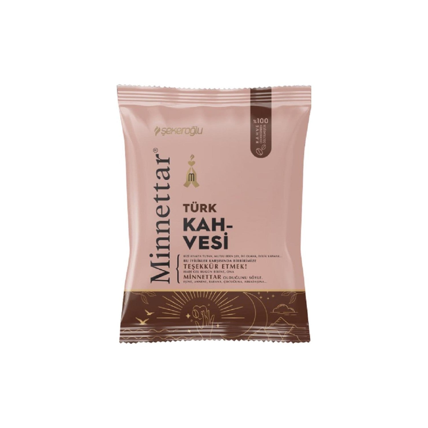 sekeroglu Grateful Turkish Coffee 100 gr in Special Packaging: Traditional Flavor - MALLTURK