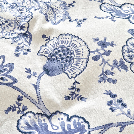 Karaca Home Amar Blue 100% Cotton Single Duvet Cover Set - MALLTURK