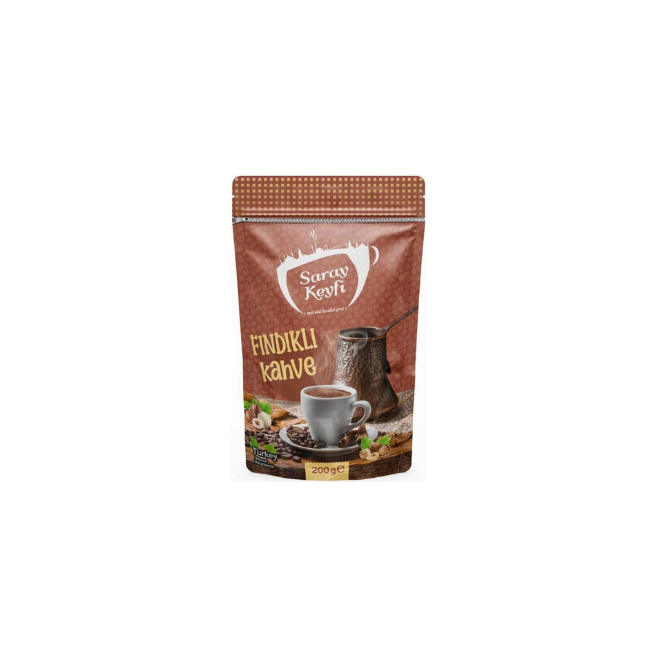 Saray Keyfi Hazelnut Flavored Ottoman Coffee 200 g - MALLTURK