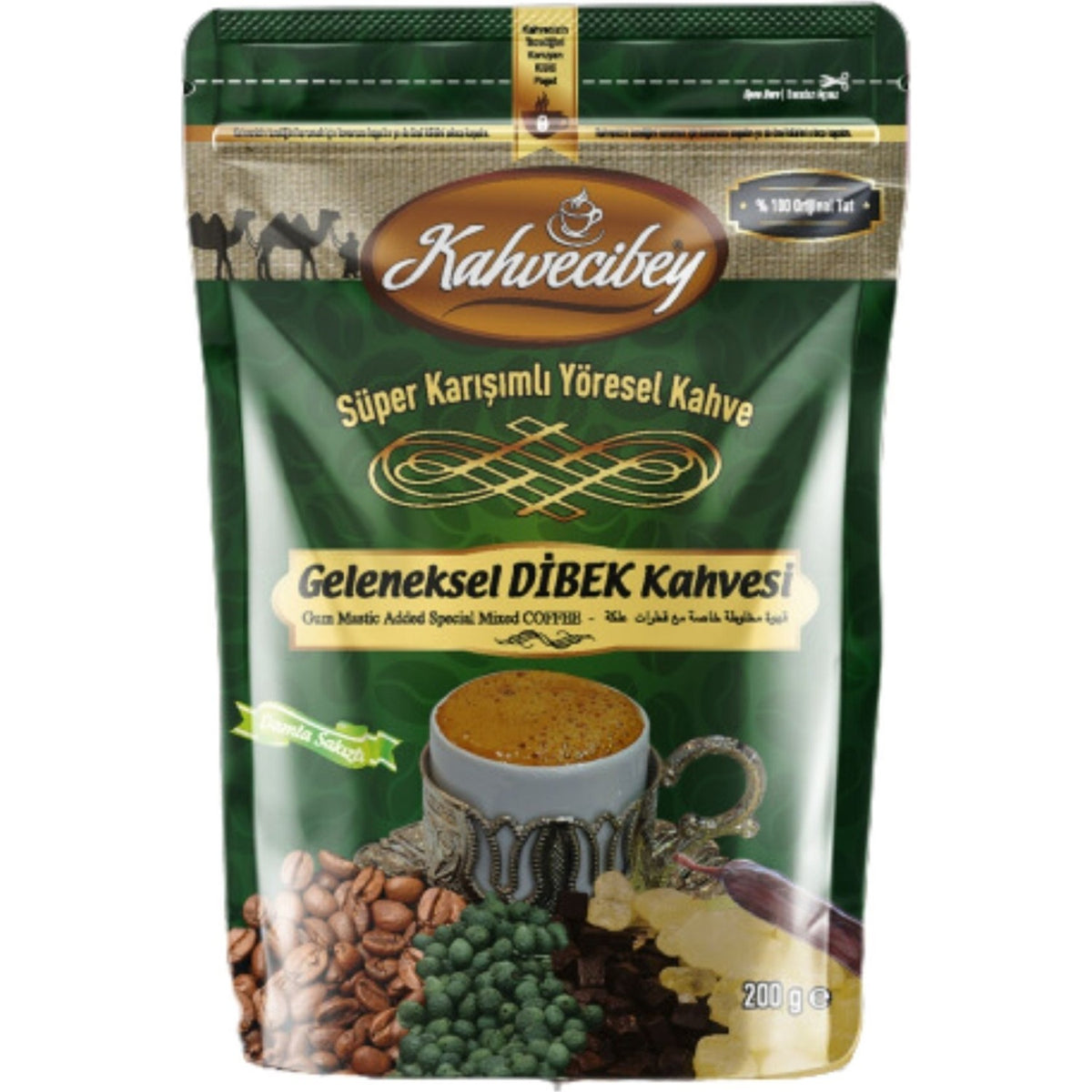 Kahvecibey Traditional Dibek Coffee 200 gr 6X200 gr - MALLTURK