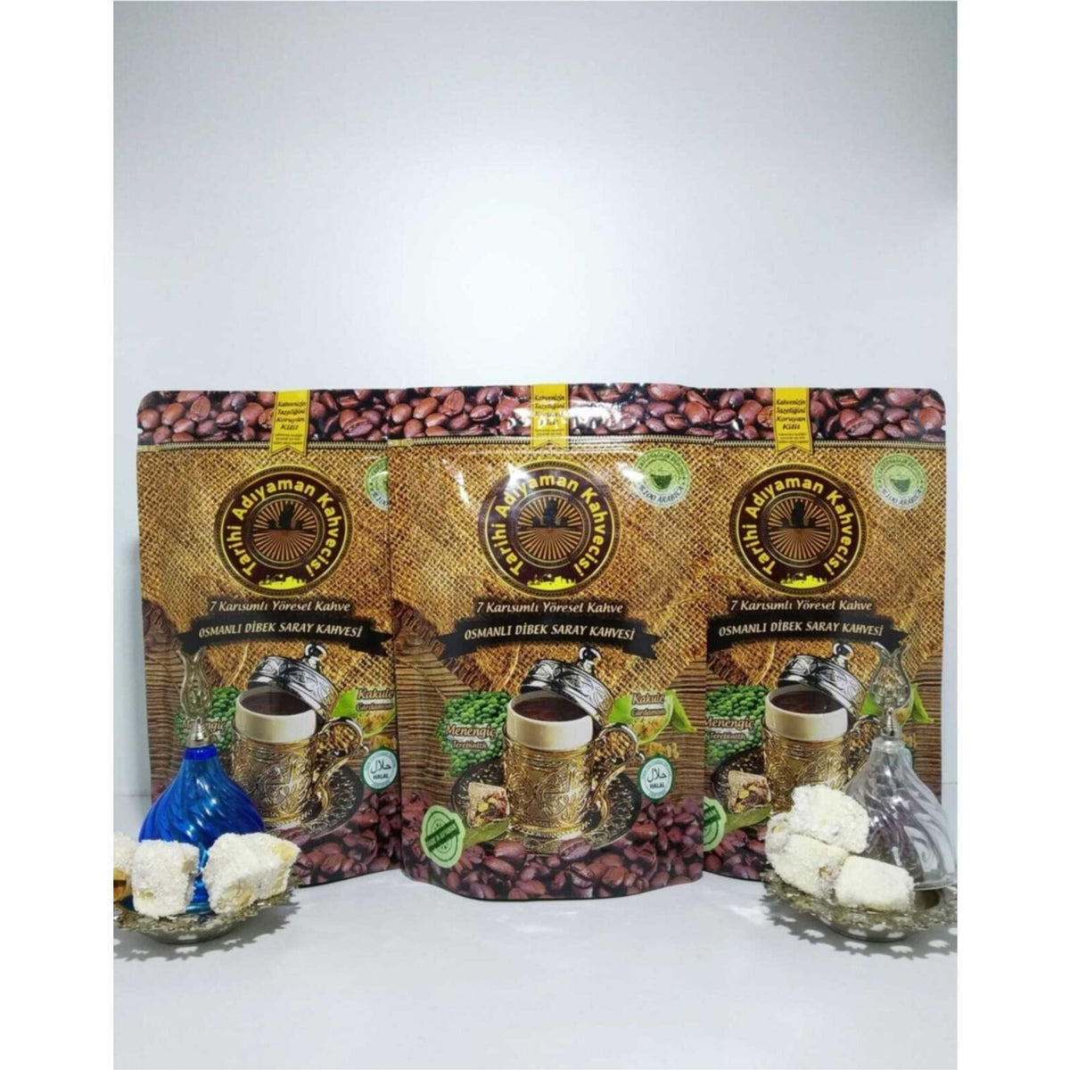 Historic Adiyaman Coffee House: Kuleli Ottoman Dibek Coffee 200 gr x 3 - MALLTURK