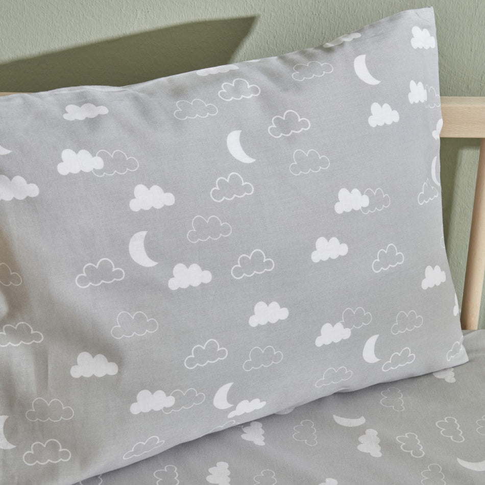 Karaca Home Baby Cloudy Pillow and Sheet Set Grey - MALLTURK