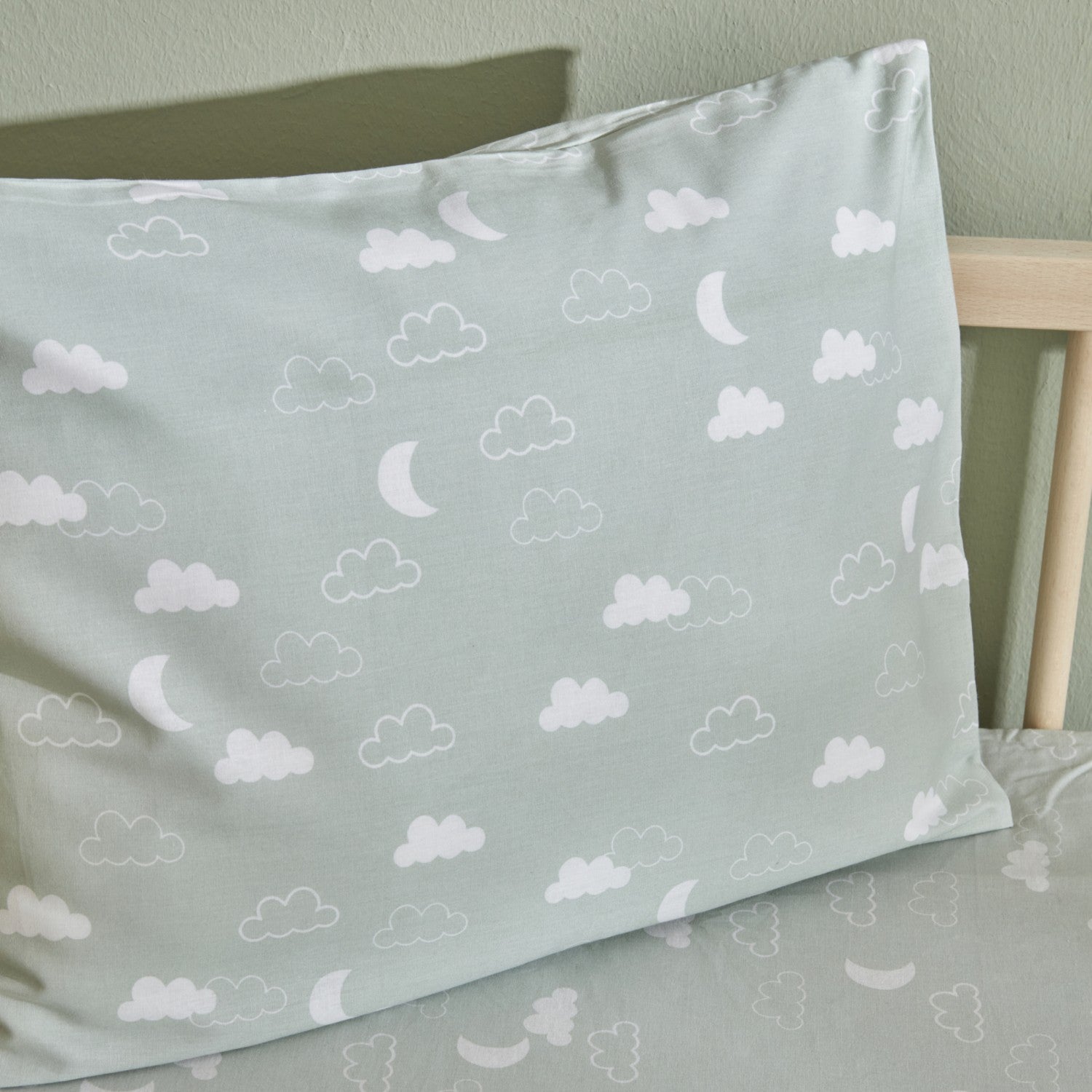 Karaca Home Baby Cloudy Pillow and Sheet Set Mint - MALLTURK