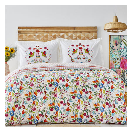 Karaca Home Parlin Fusya %100 Cotton Double Duvet Cover Set - MALLTURK