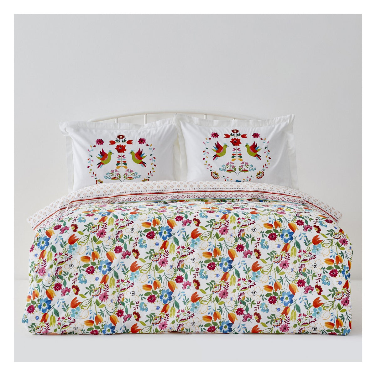Karaca Home Parlin Fusya %100 Cotton Double Duvet Cover Set - MALLTURK