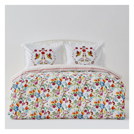 Karaca Home Parlin Fusya %100 Cotton Double Duvet Cover Set - MALLTURK
