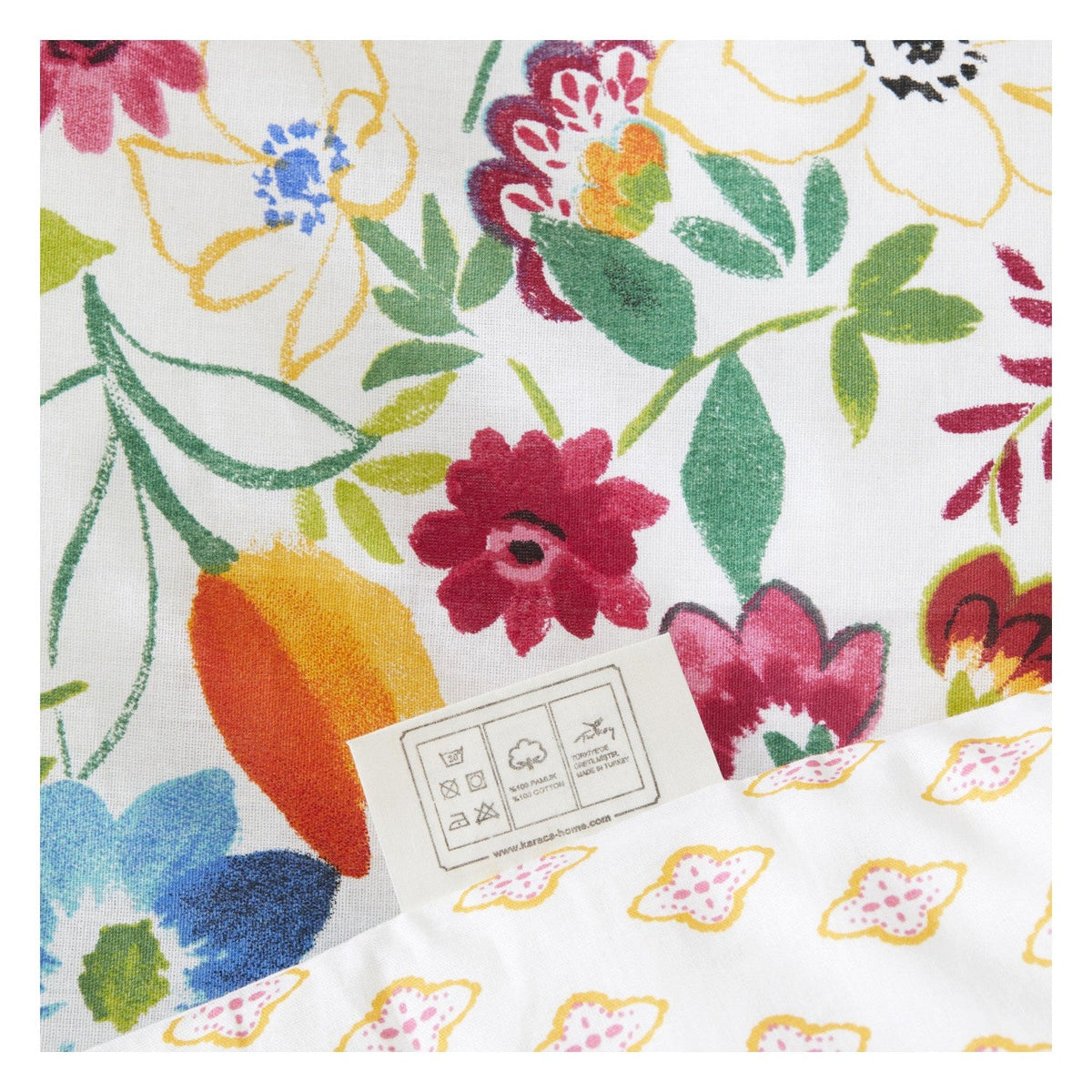 Karaca Home Parlin Fusya %100 Cotton Double Duvet Cover Set - MALLTURK