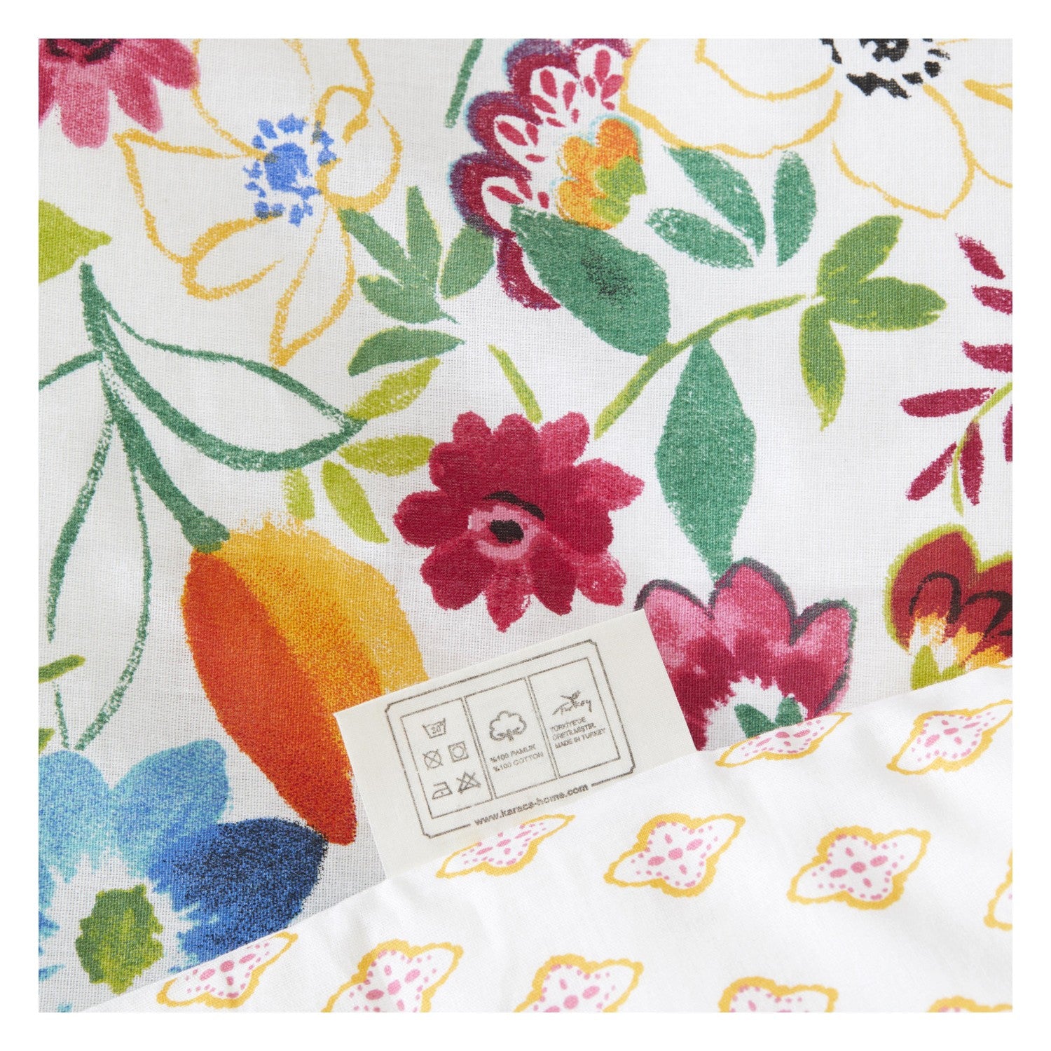 Karaca Home Parlin Fusya %100 Cotton Double Duvet Cover Set - MALLTURK