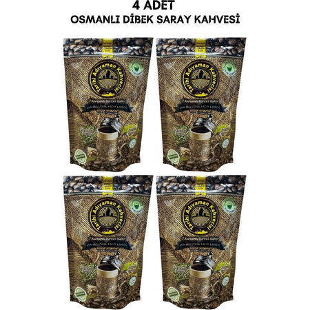 Tarihi Adiyaman Kahvecisi (Historical Adiyaman Coffee House) 7 Blend Regional Ottoman Dibek Palace Coffee 200 gr 4 x 200GR - MALLTURK