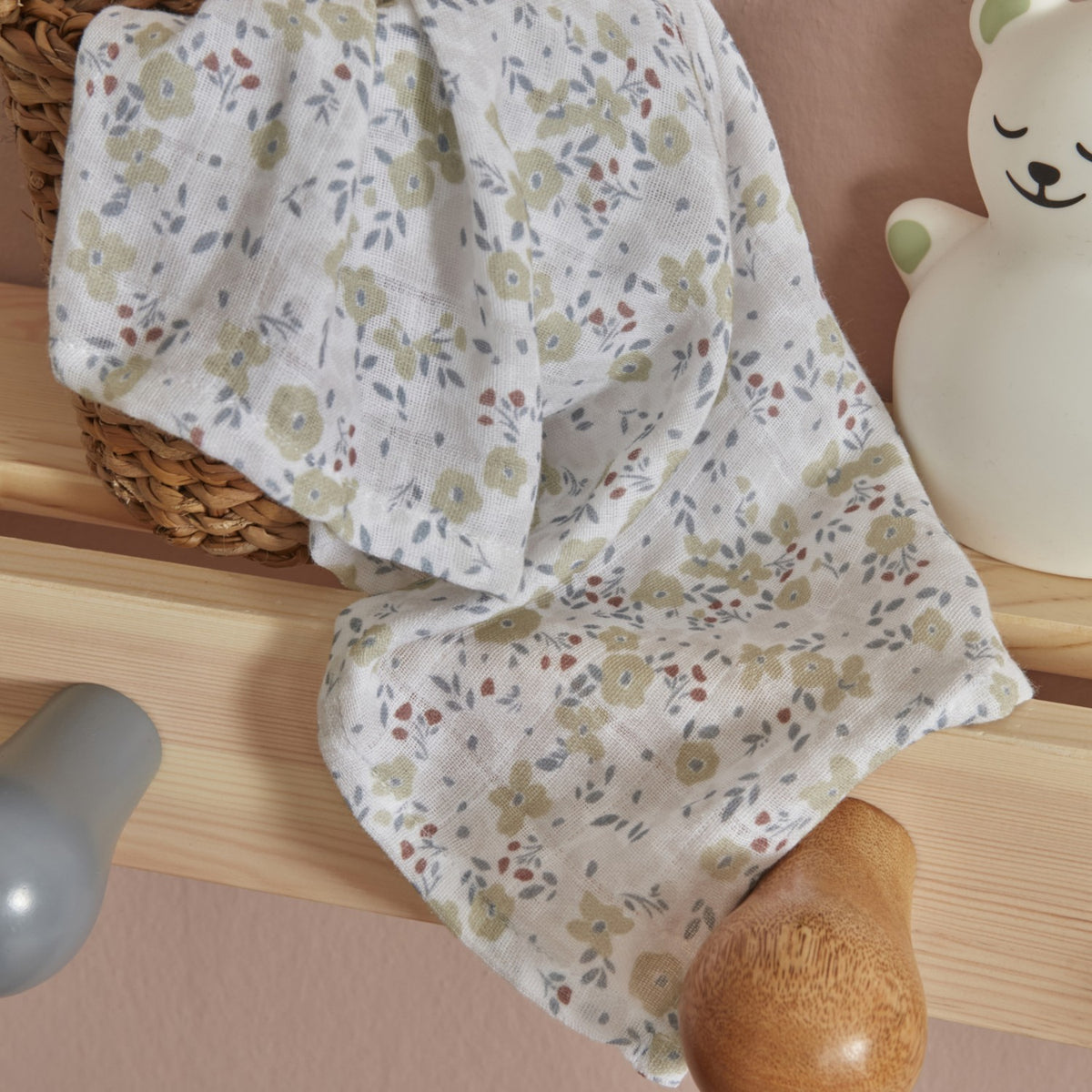 Karaca Home Little Flowers 2-Piece Baby Muslin Set - MALLTURK