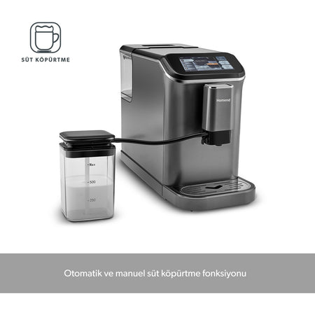 Homend Coffeebreak 5008H Fully Automatic Espresso Machine with Coffee Grinder and Touchscreen - MALLTURK