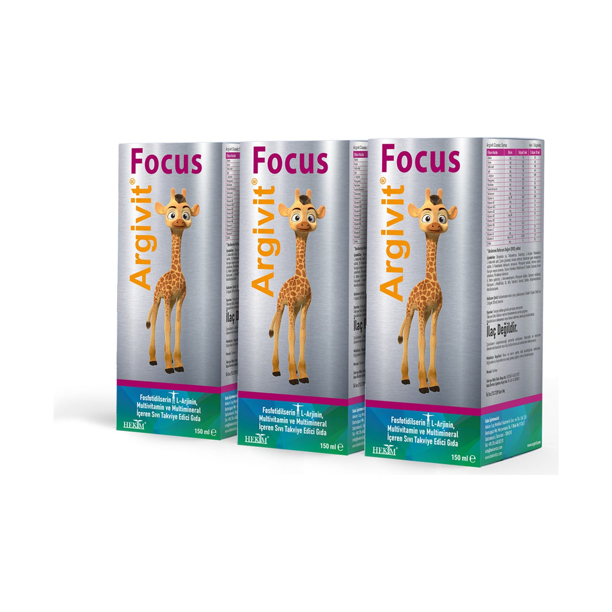 Argivit Focus Syrup 150 ml - MALLTURK